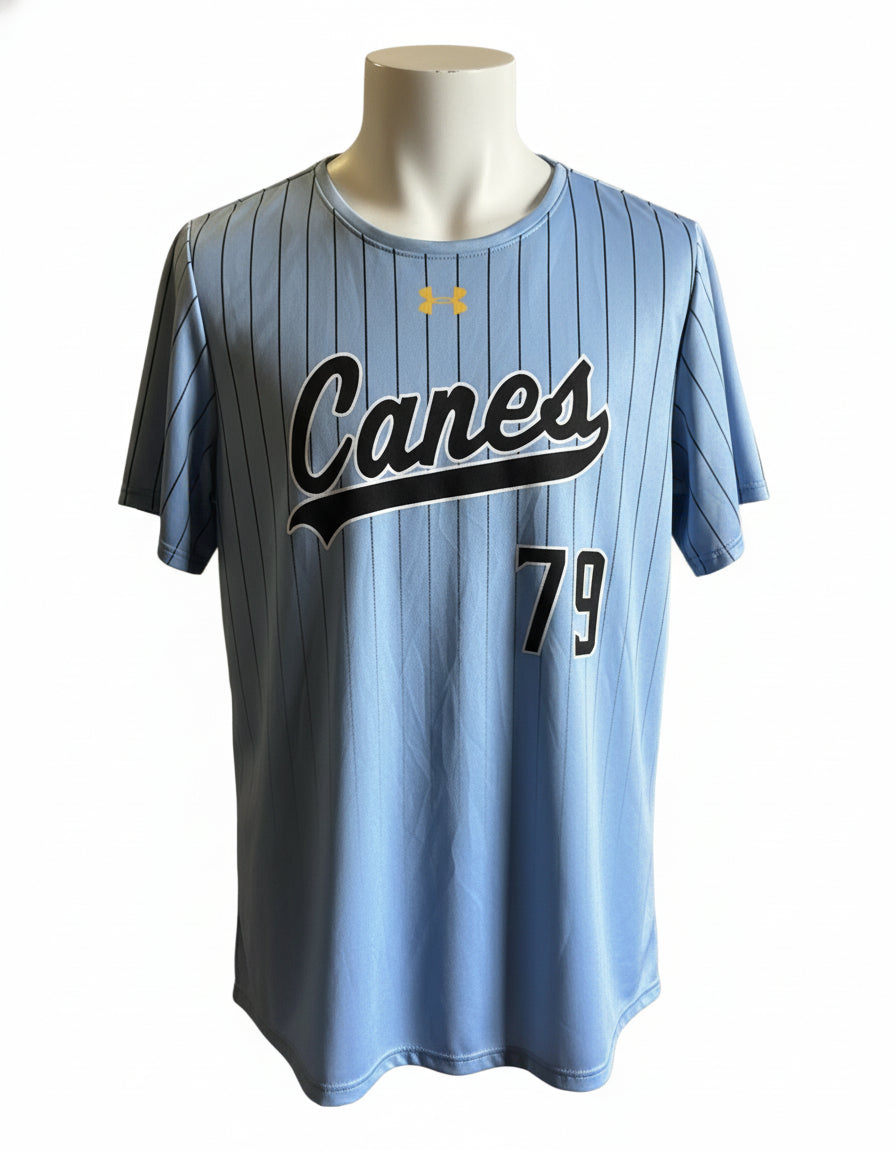 Striped Canes Powder Blue Jersey