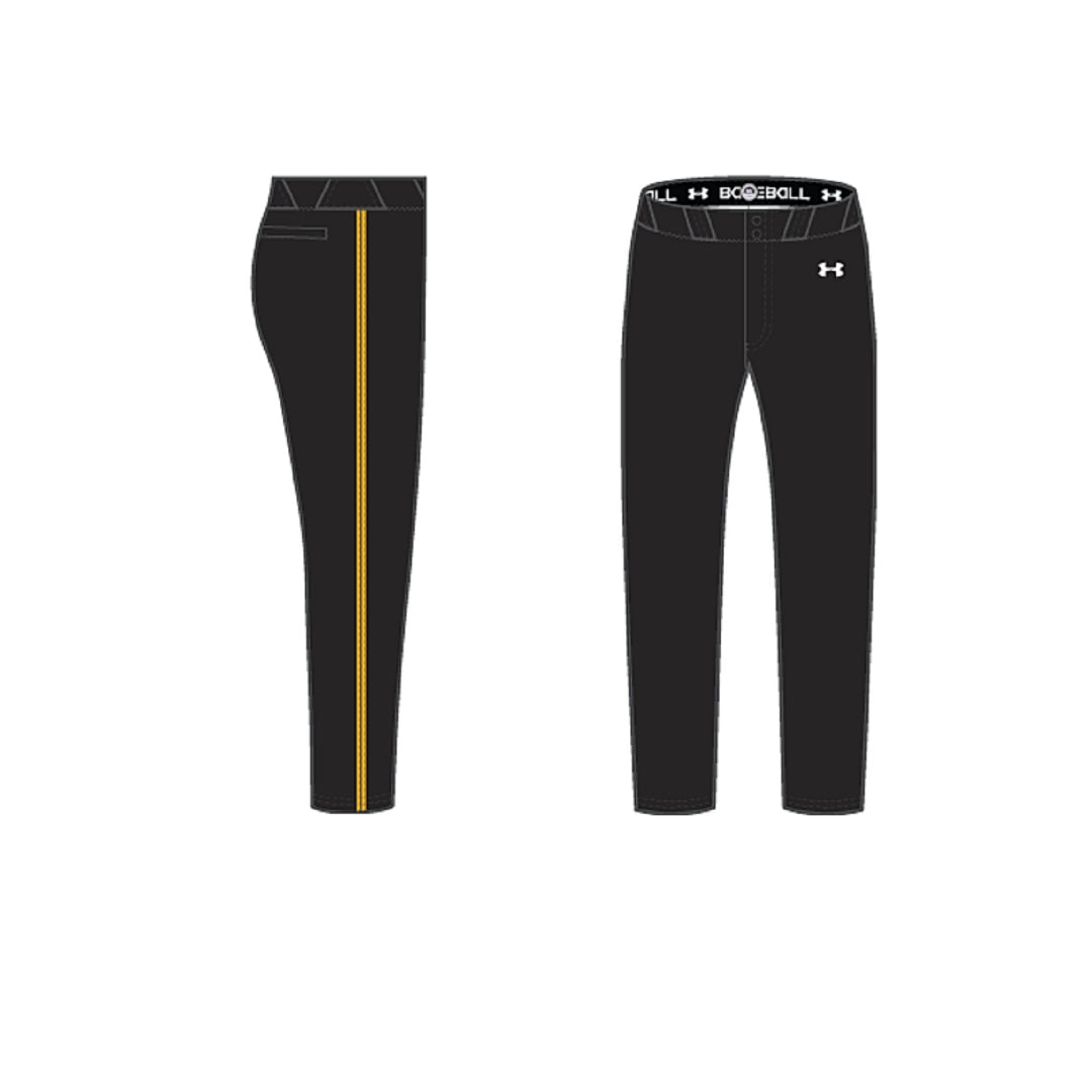 Mens Canes Game Pants - Black (Long)