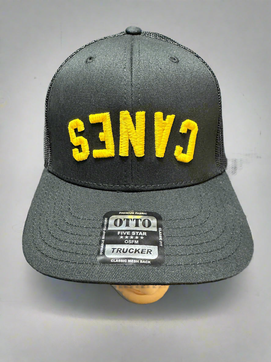 Upside-Down Canes Hat - Black