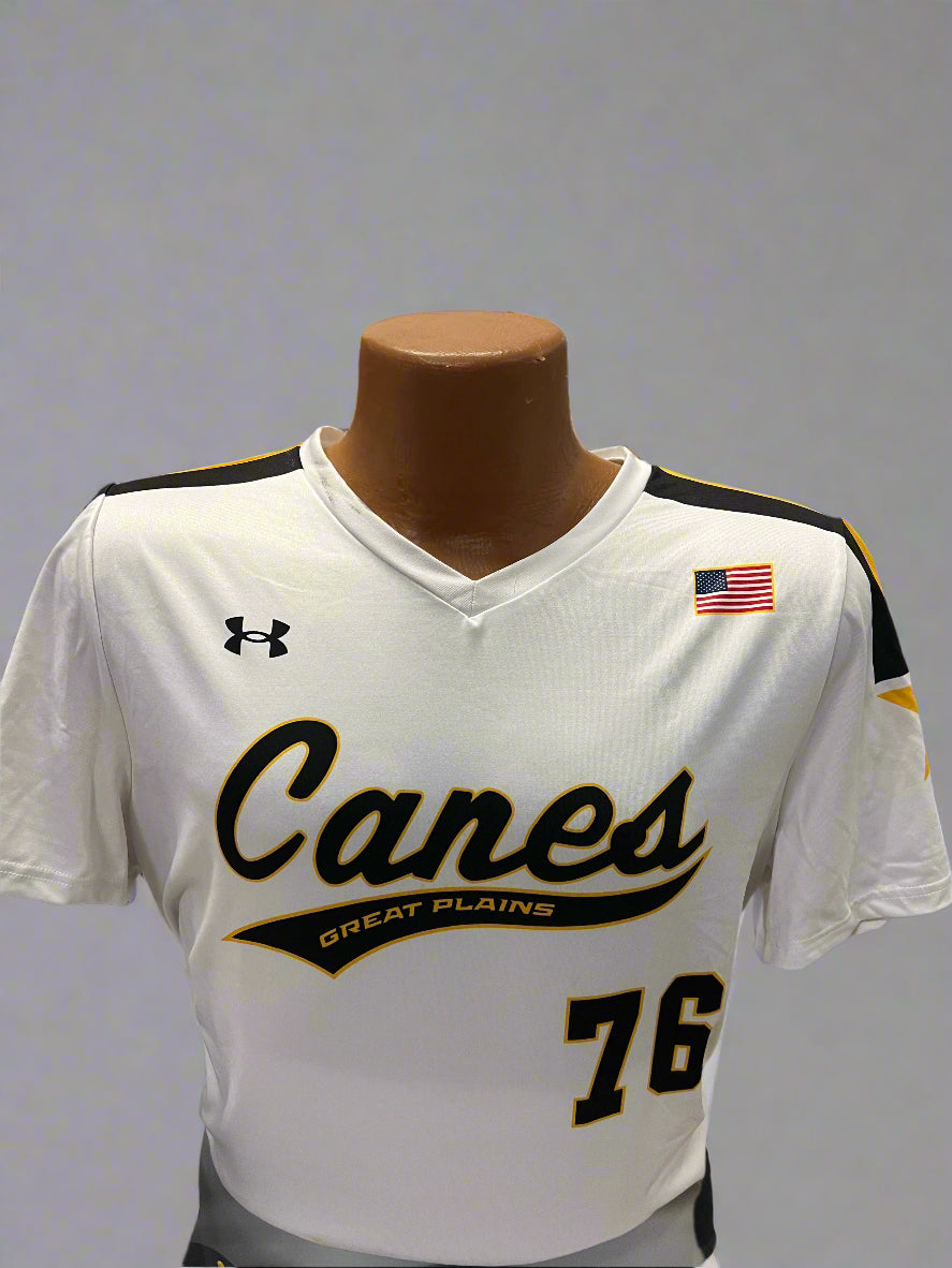 UA Canes Swoop Jersey - White w/ Flag