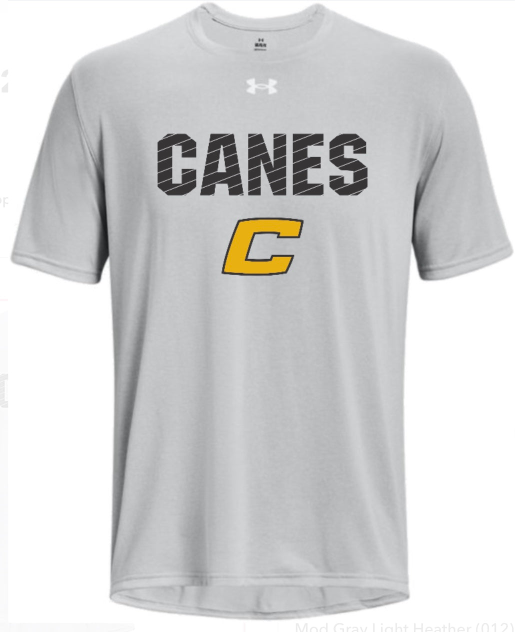 UA Canes "C" Grey Tech Tee