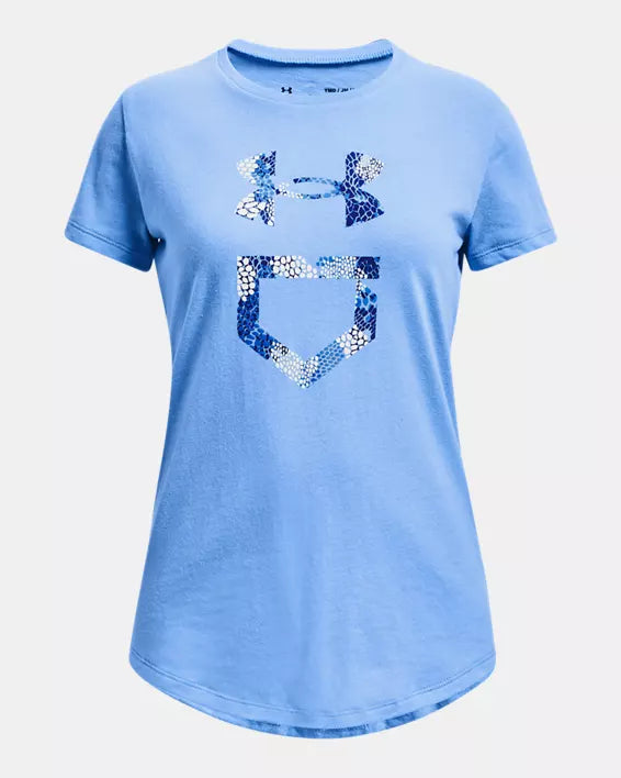 Youth UA Softball Dri Fit - Light Blue