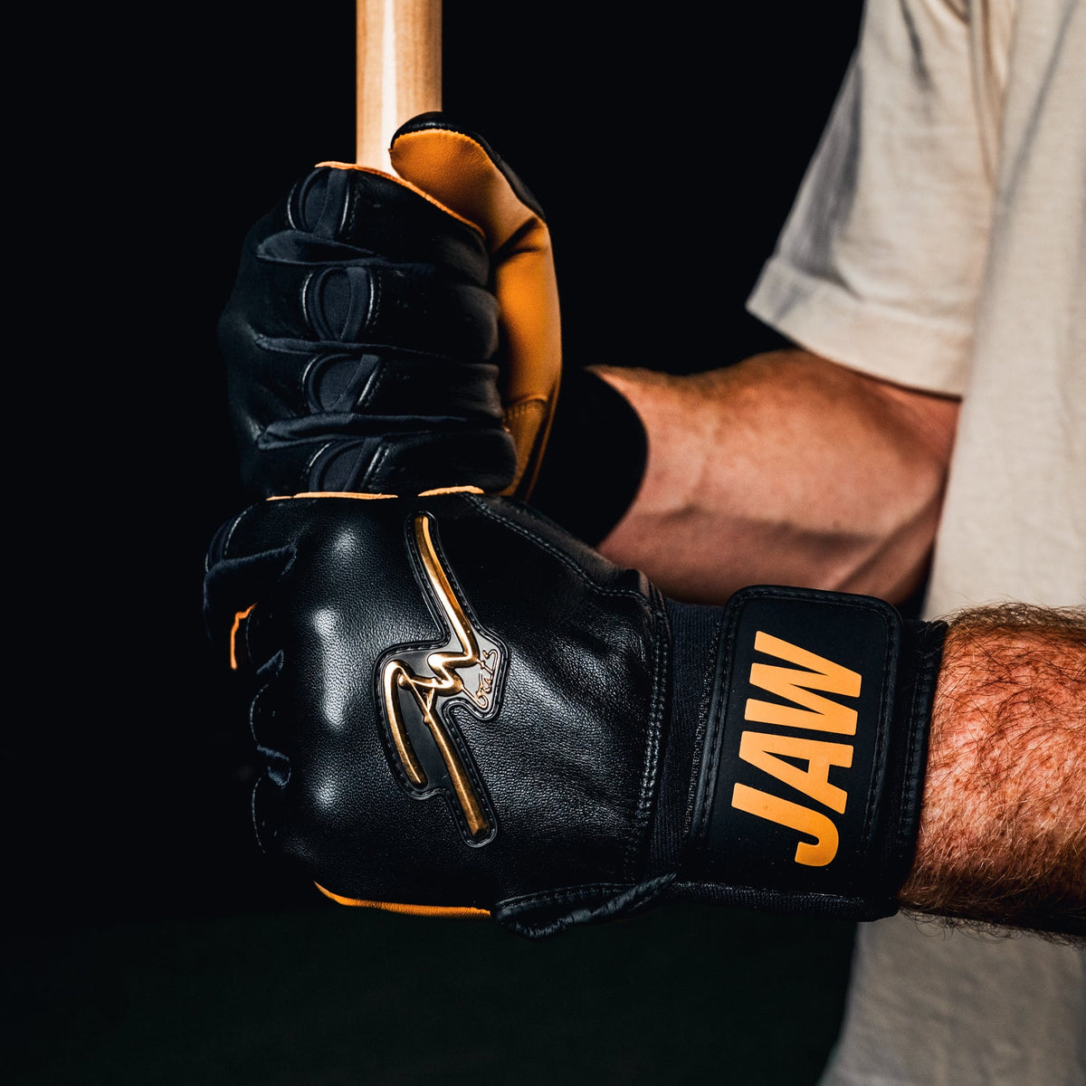Legacy Gold Batting Gloves Black