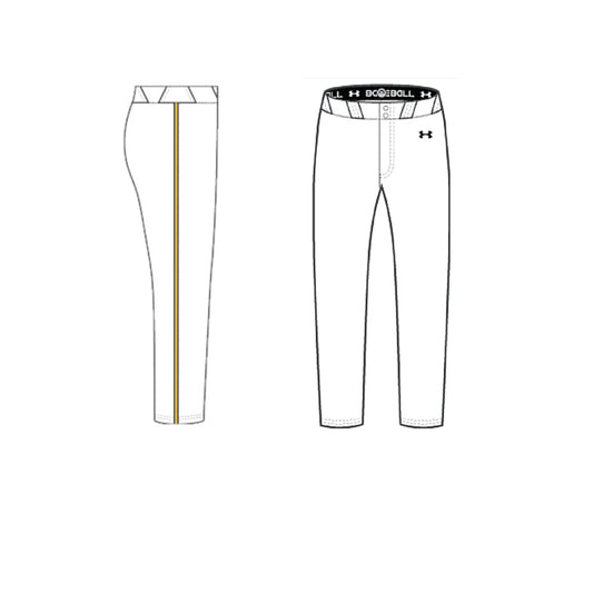 Under Armour Baseball Pants - White (Long Pants)