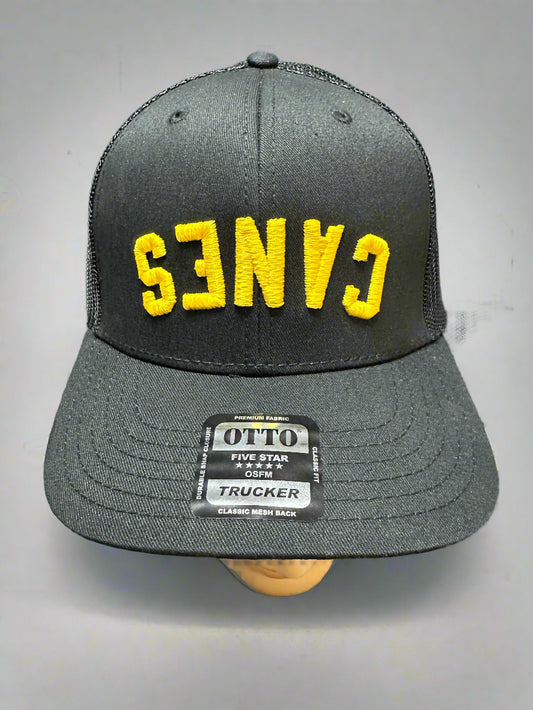 Upside-Down Canes Hat - Black
