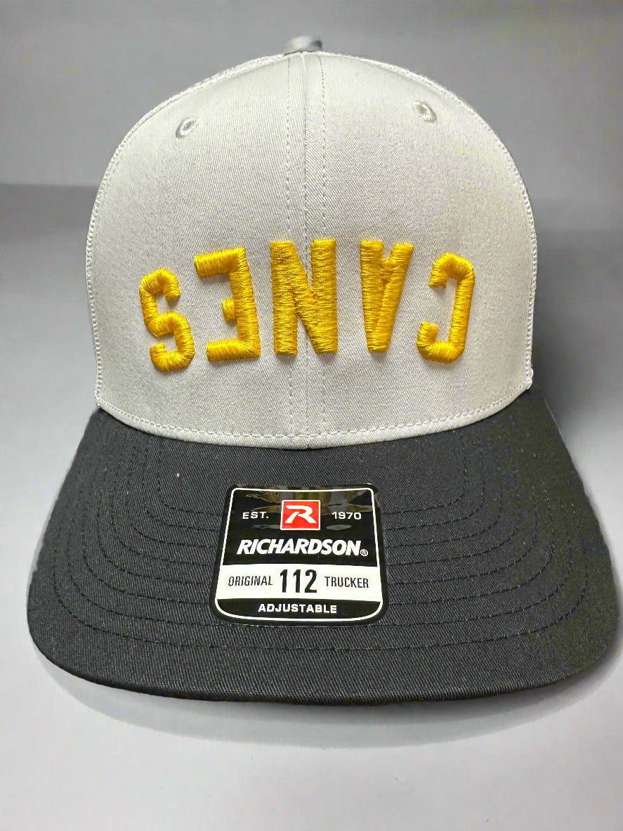 Upside-Down Canes Hat - White