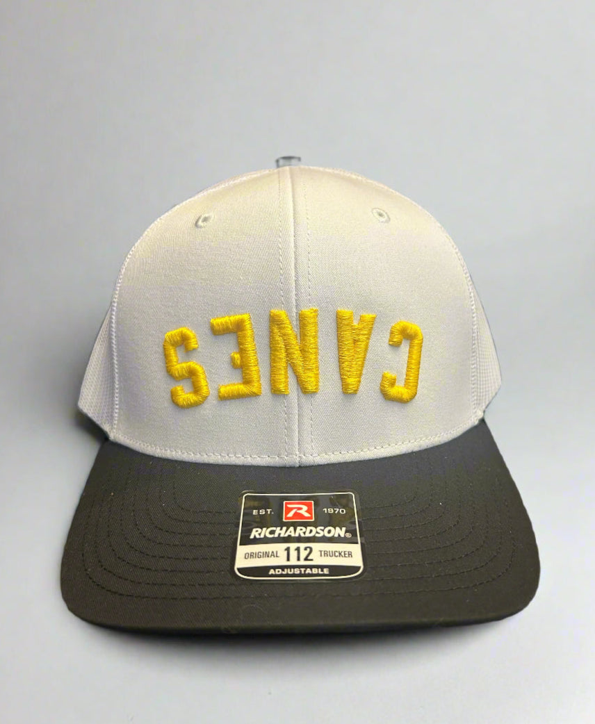 Upside-Down Canes Hat - White