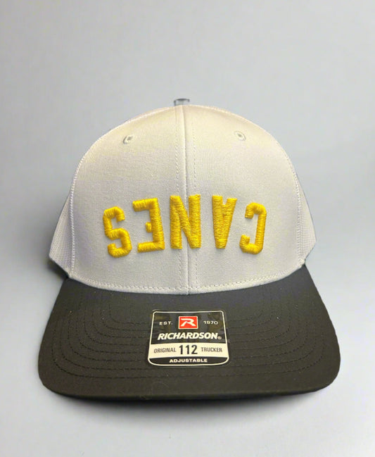 Upside-Down Canes Hat - White