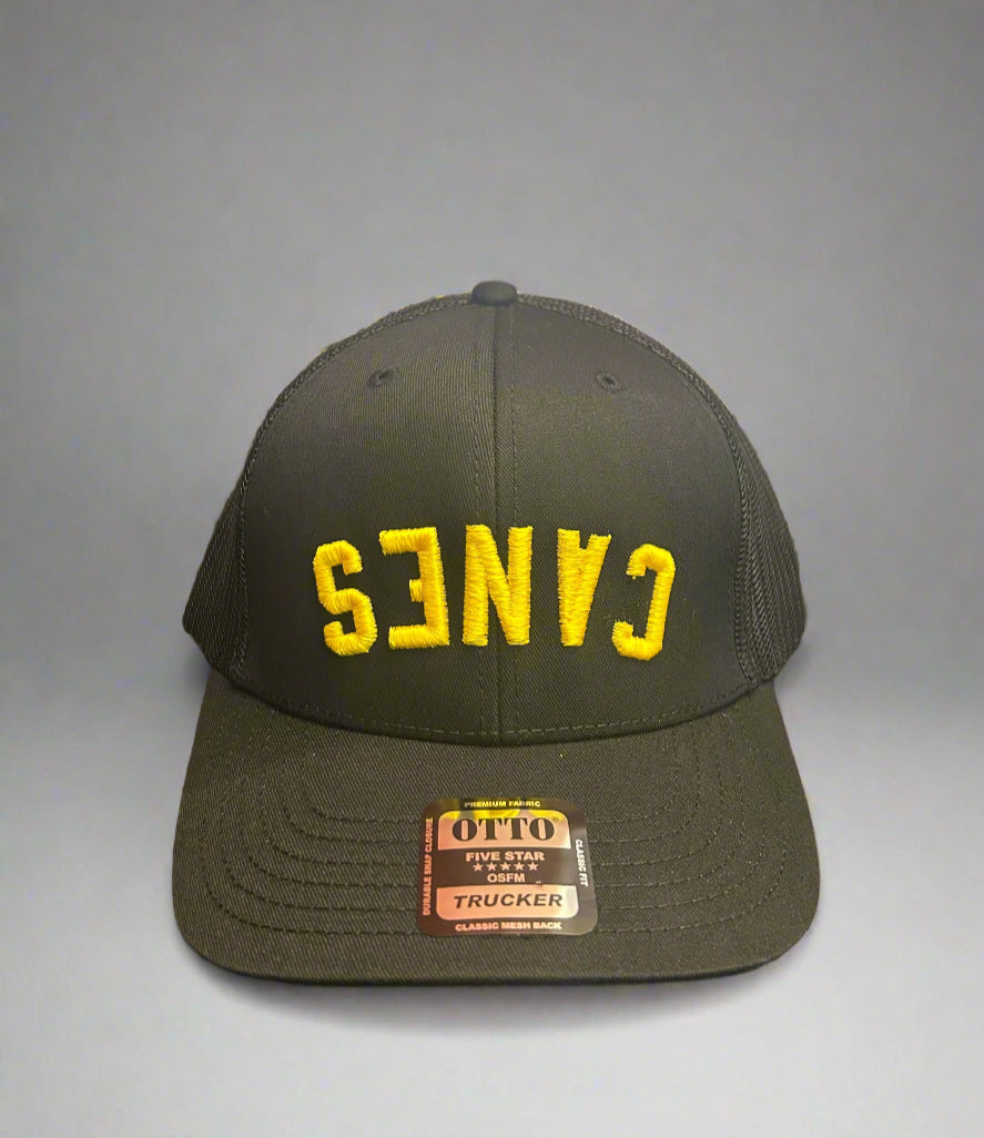 Upside-Down Canes Hat - Black