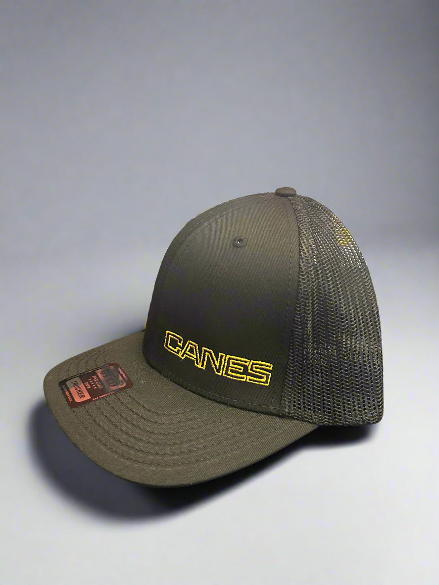 Black "Canes" Hat - Bottom Left