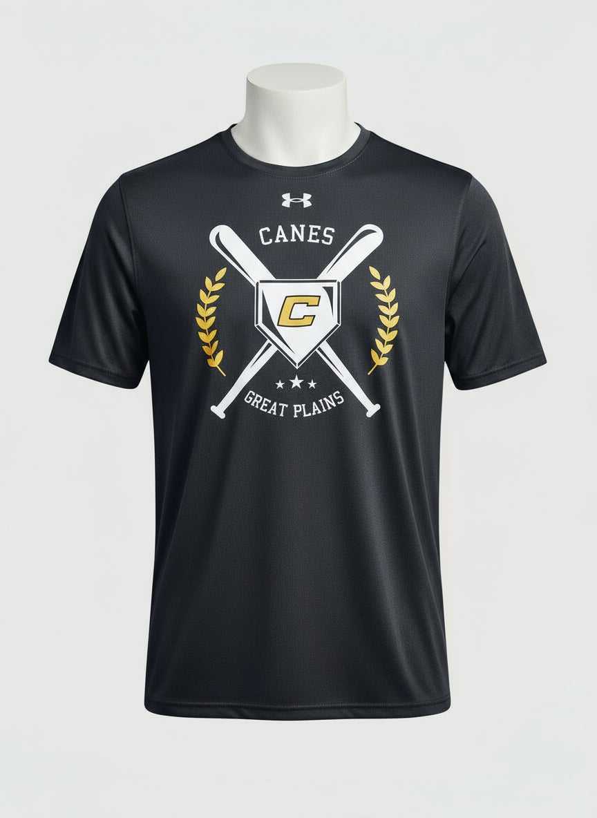 UA Canes GP Tech Tee - Black