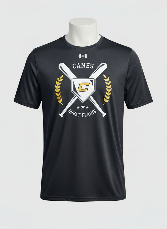 UA Canes GP Tech Tee - Black