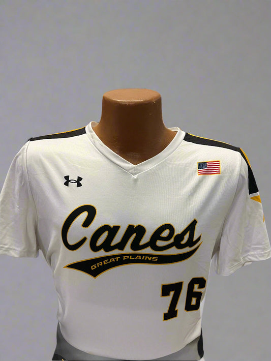 UA Canes Swoop Jersey - White w/ Flag