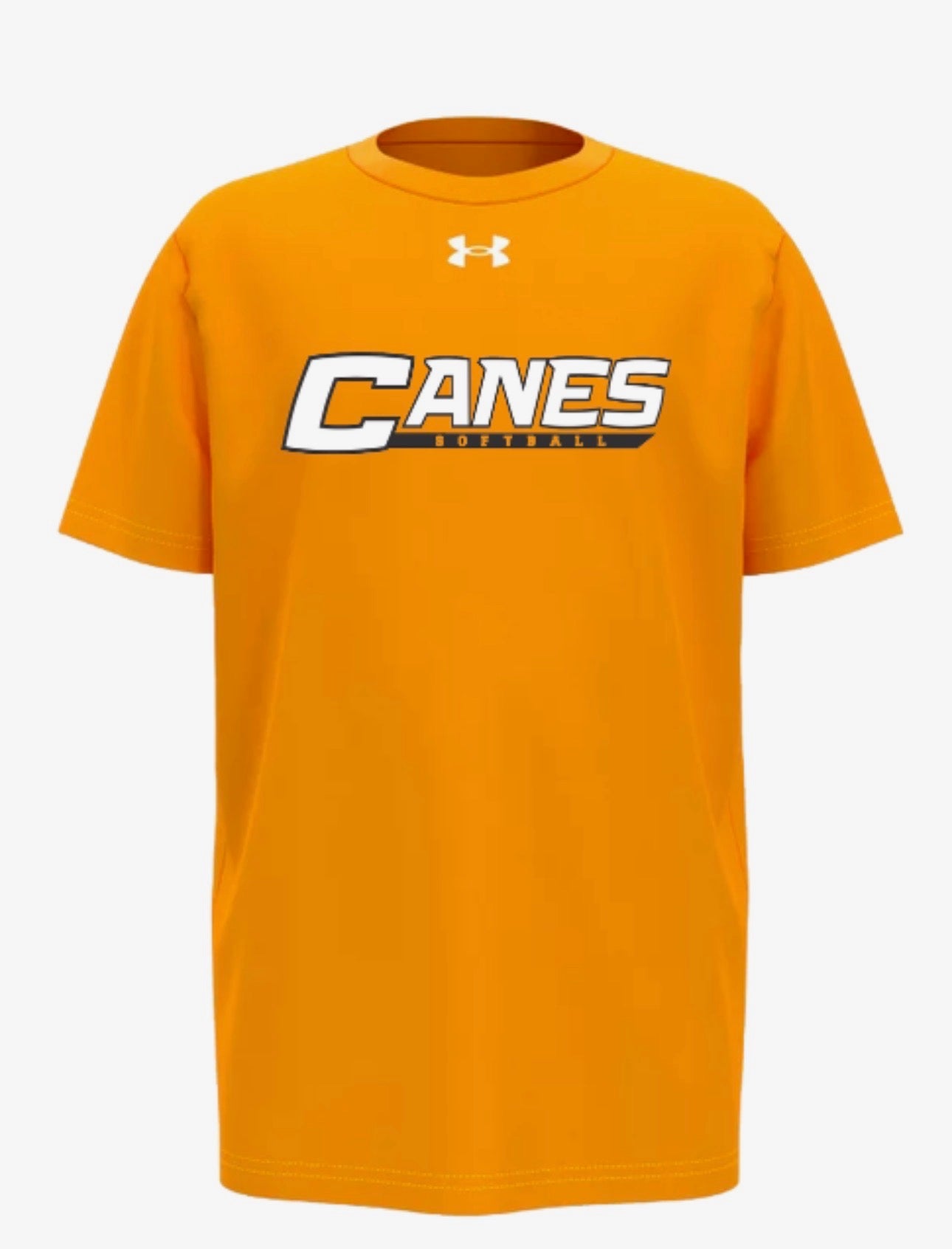 UA Canes Softball Short Sleeve Dri Fit - Gold