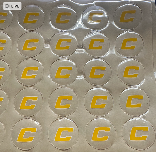 Circle "C" Stickers (Yellow)