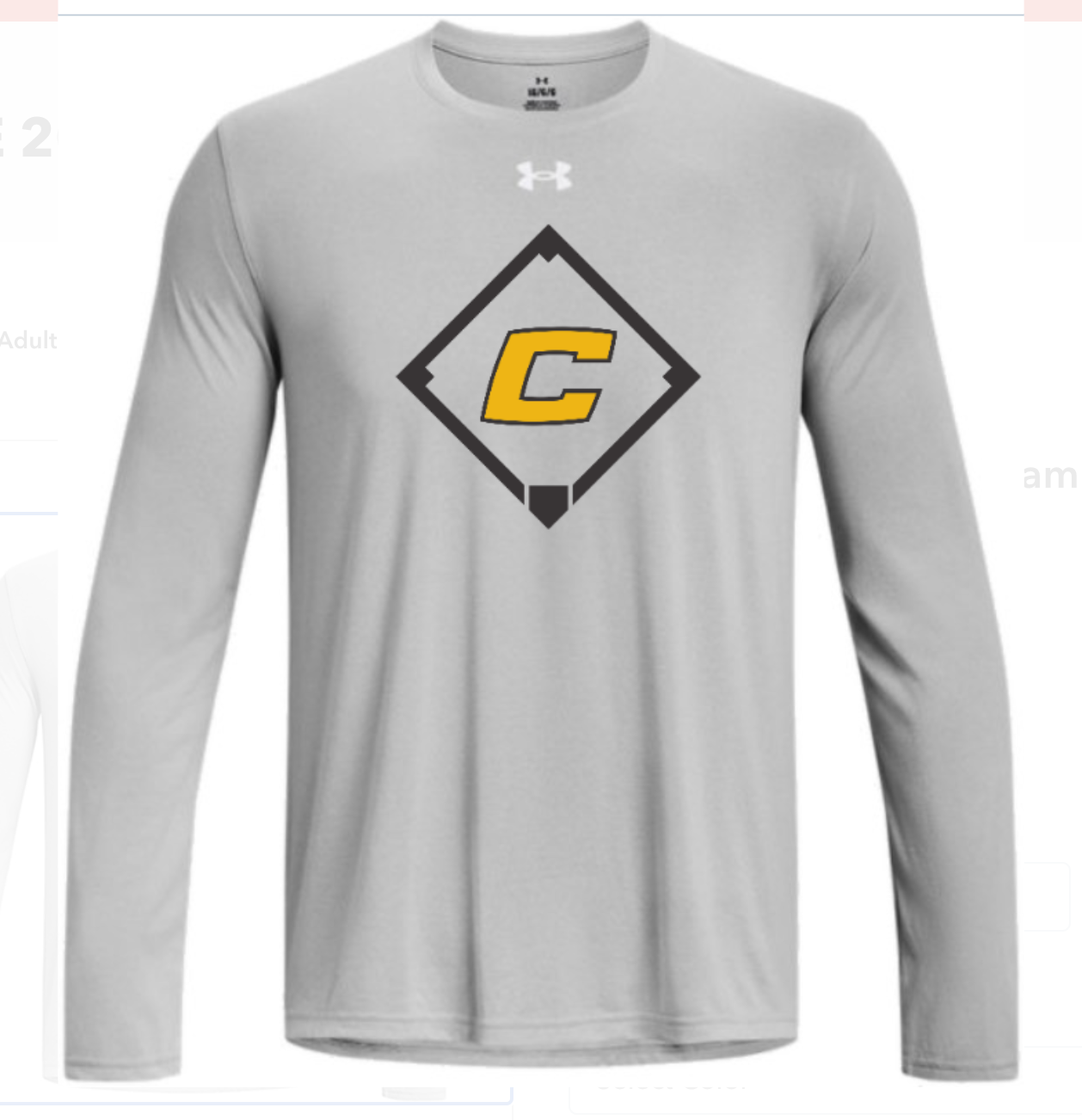 UA Canes "C" Long Sleeve - Grey