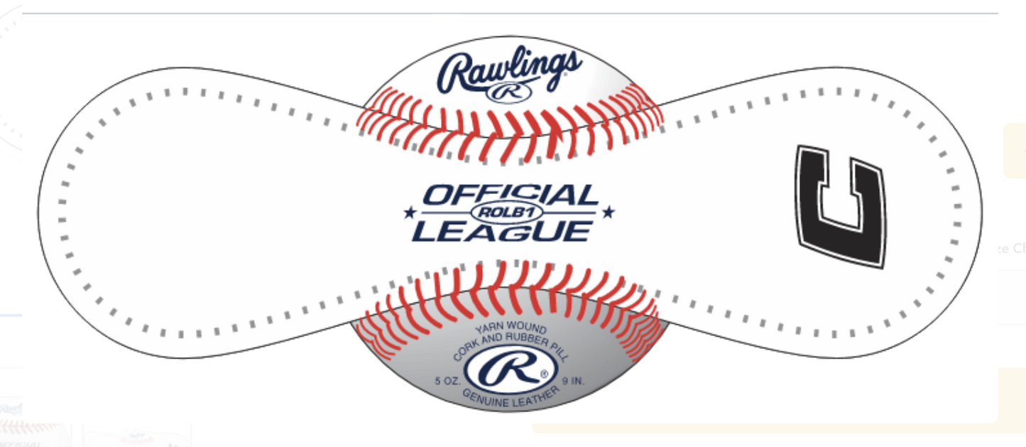 Dozen Rawlings Canes Stamped Baseballs