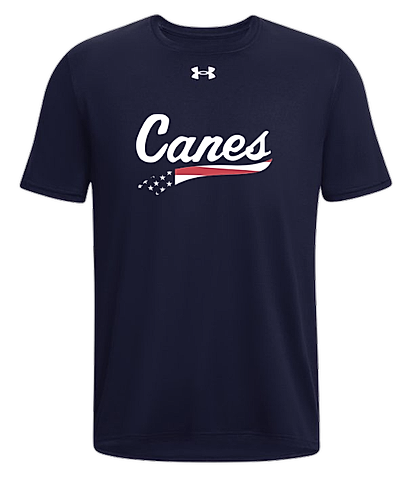 UA Canes American Flag Logo