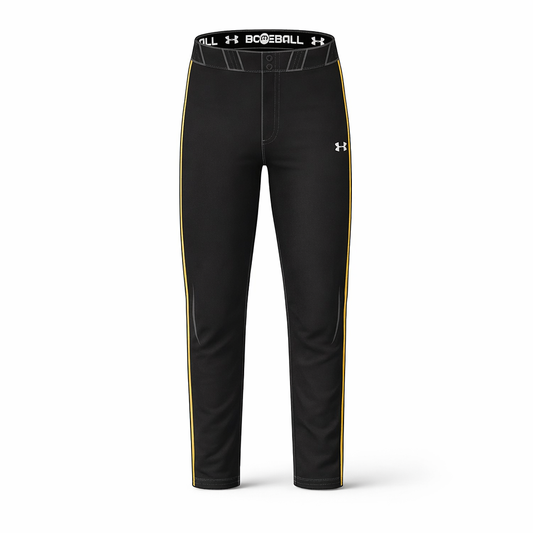 UA Canes Baseball Pants - Black (Long)