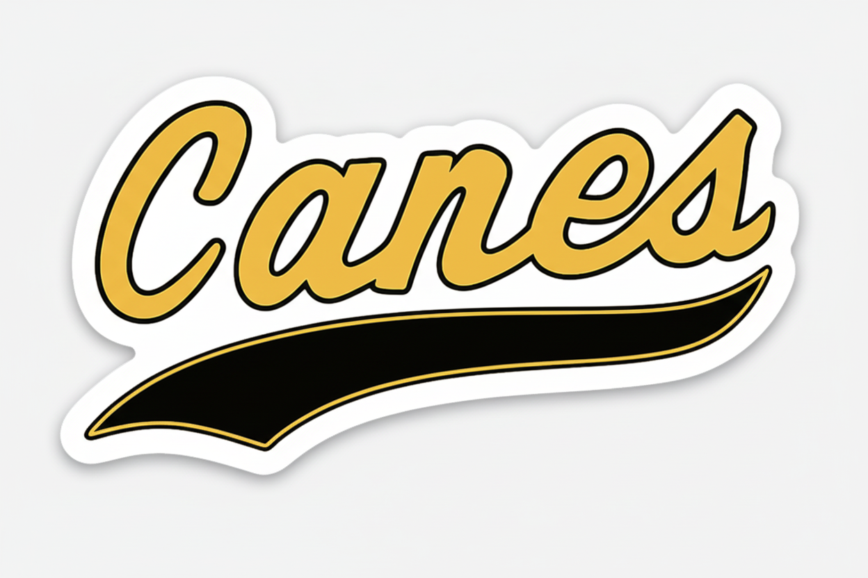 Canes Swoop Sticker