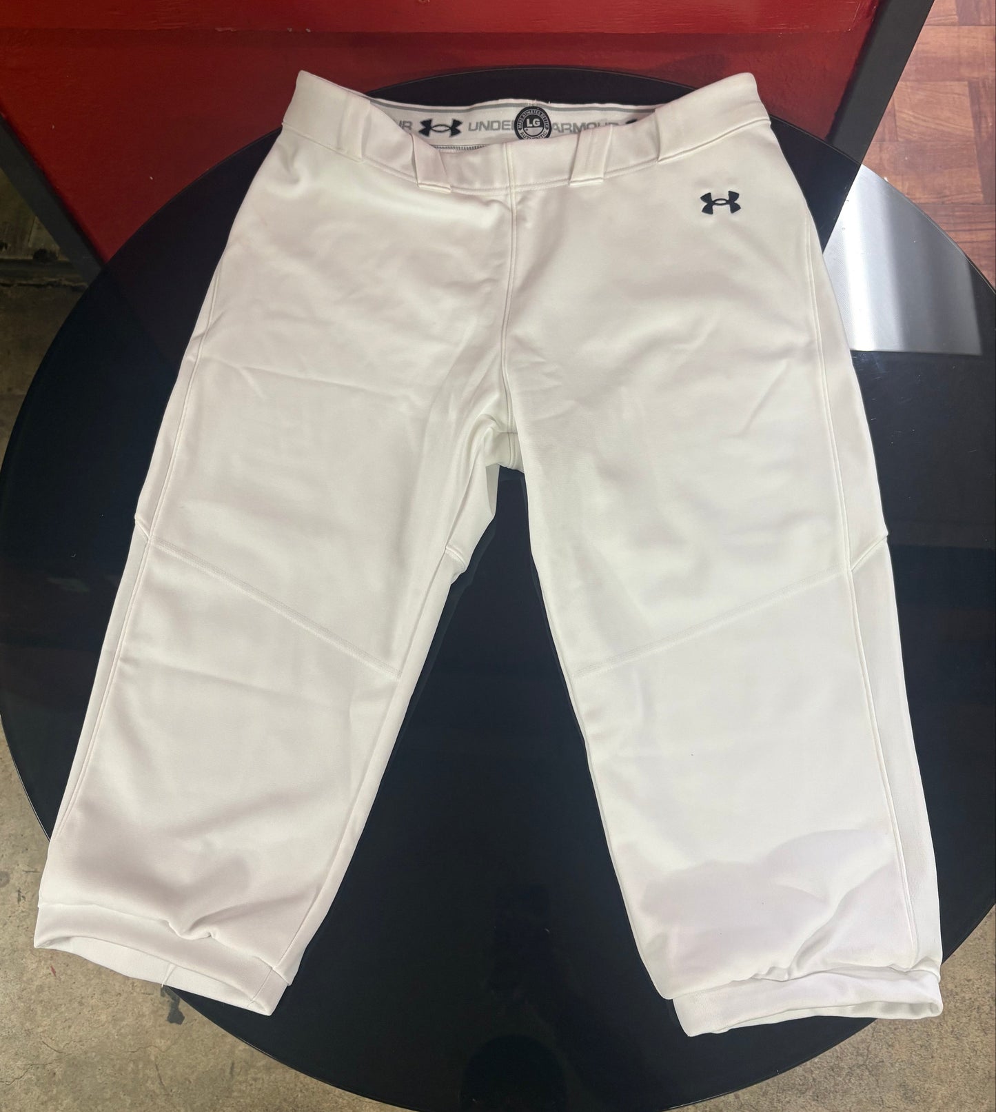 UA Canes Girls White Pants Large (FINAL SALE)