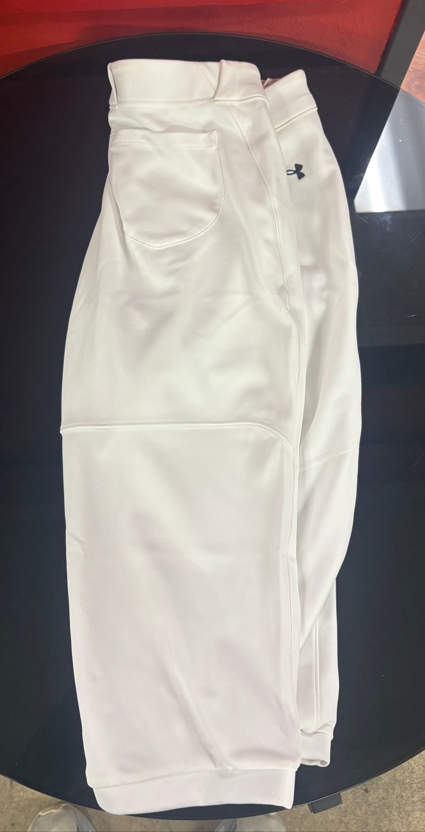 UA Canes Girls White Pants Large (FINAL SALE)