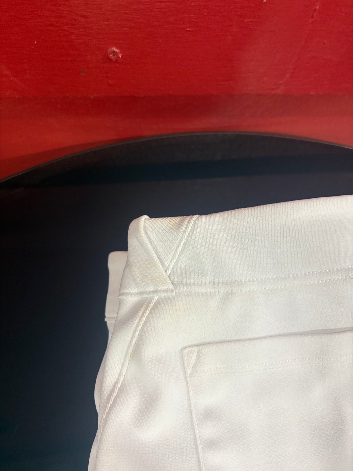 UA Canes Girls White Pants Large (FINAL SALE)