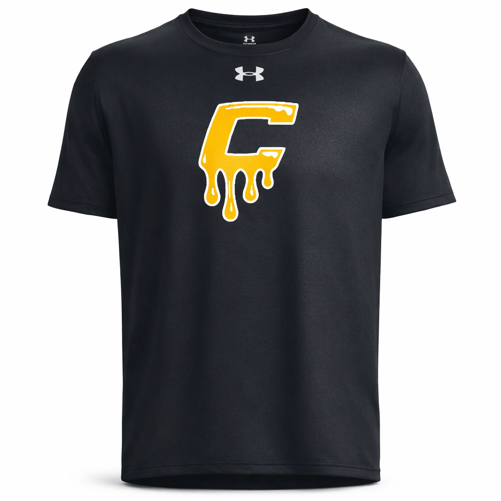 Youth UA Canes Drip Team Tech - Black&Yellow