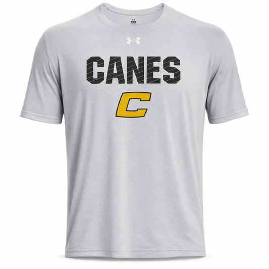 UA Canes "C" Grey Tech Tee