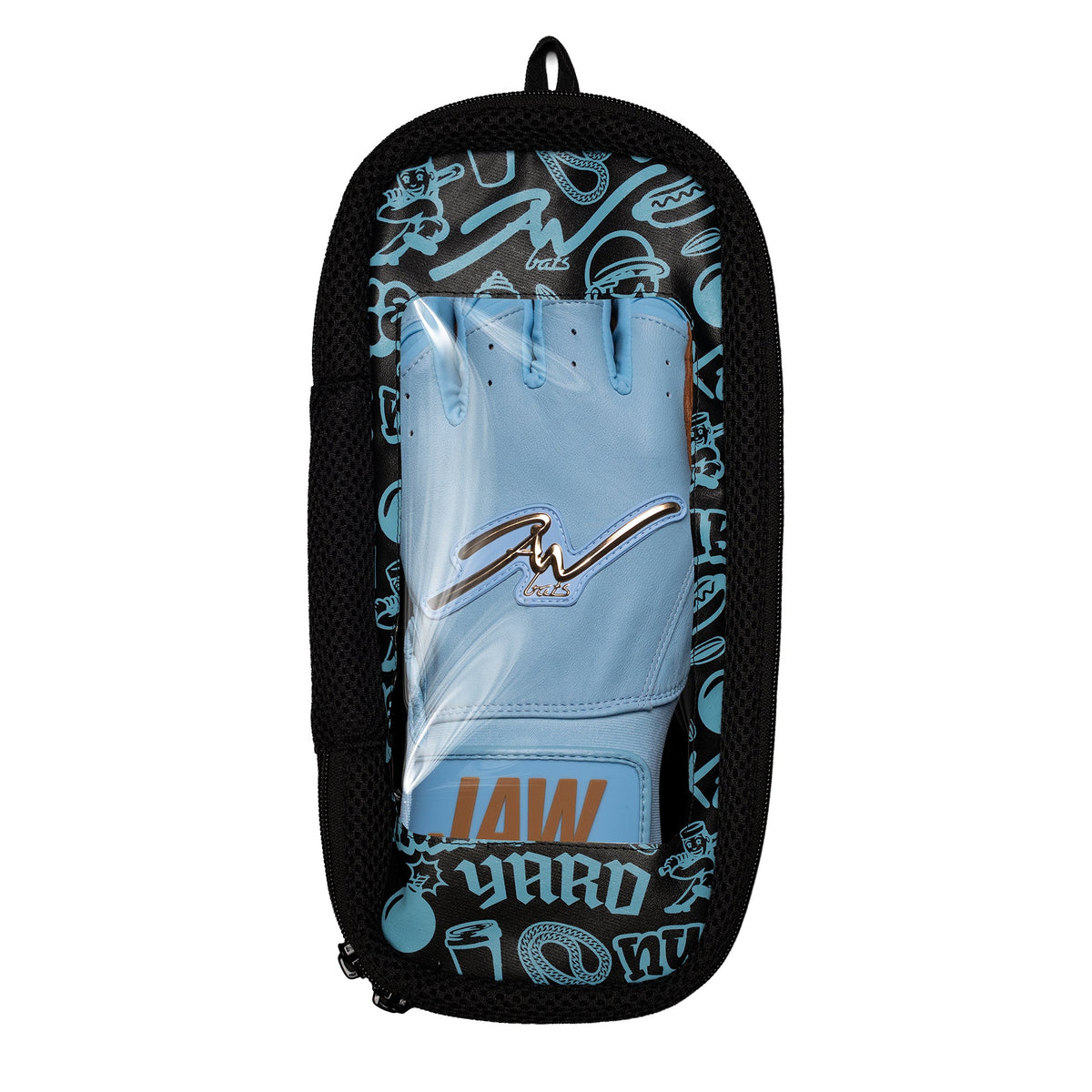 Legacy Gold Batting Gloves Light Blue