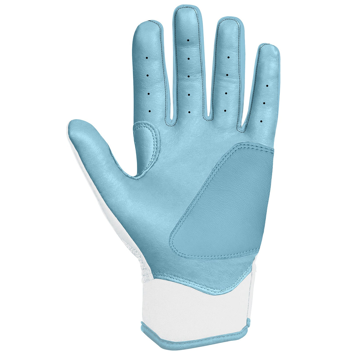 Legacy Holo Batting Gloves White/Light Blue