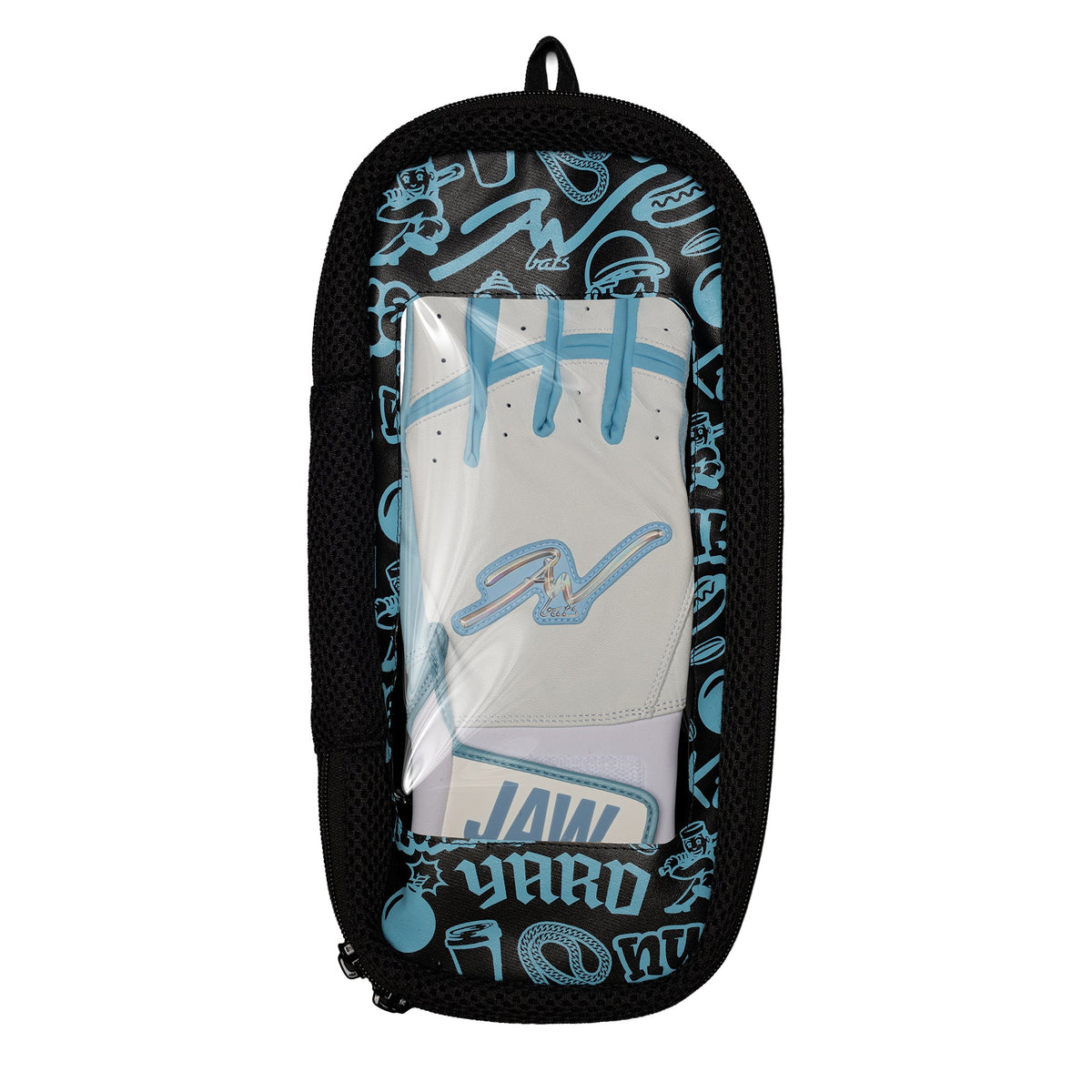 Legacy Holo Batting Gloves White/Light Blue