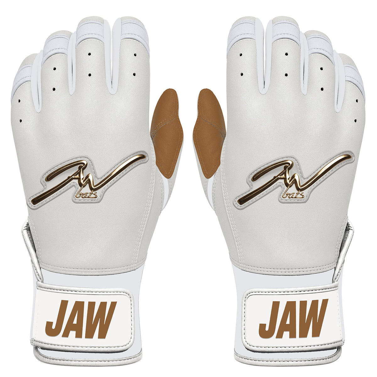 Legacy Gold Batting Gloves White